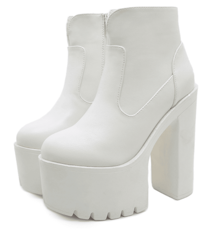 High Heel Platform Boots