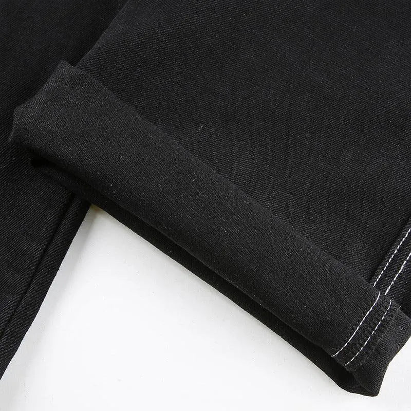 Gothic High Waist Loose Straight Pants