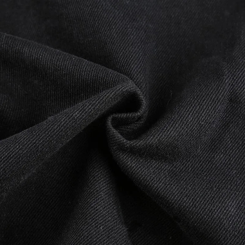 Gothic High Waist Loose Straight Pants
