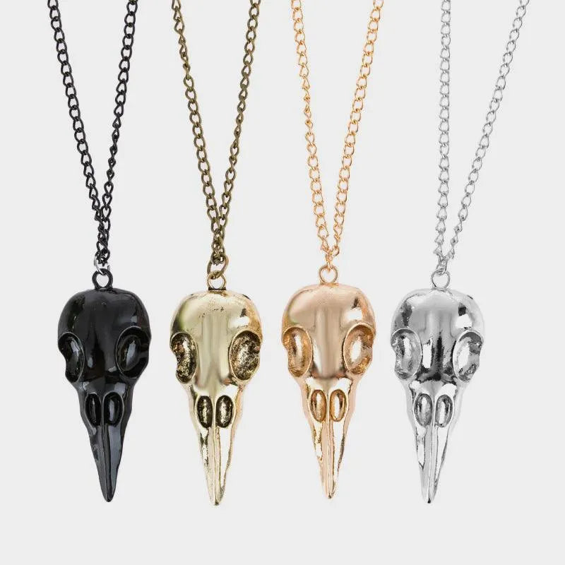 Crow Skull Necklace
