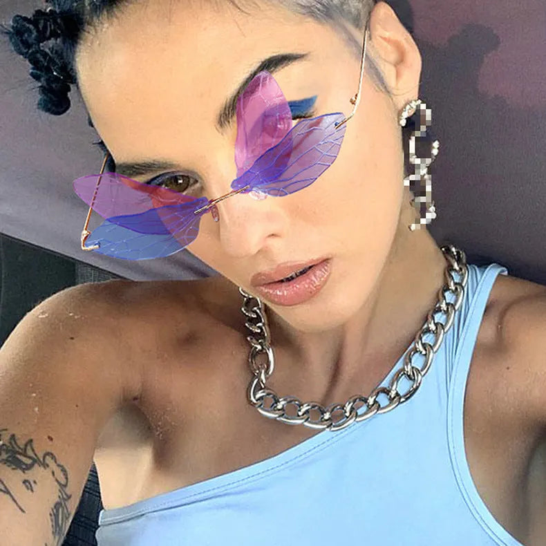 I Am A Dragonfly Colorful Sunglasses