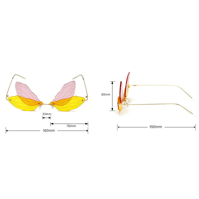 I Am A Dragonfly Colorful Sunglasses
