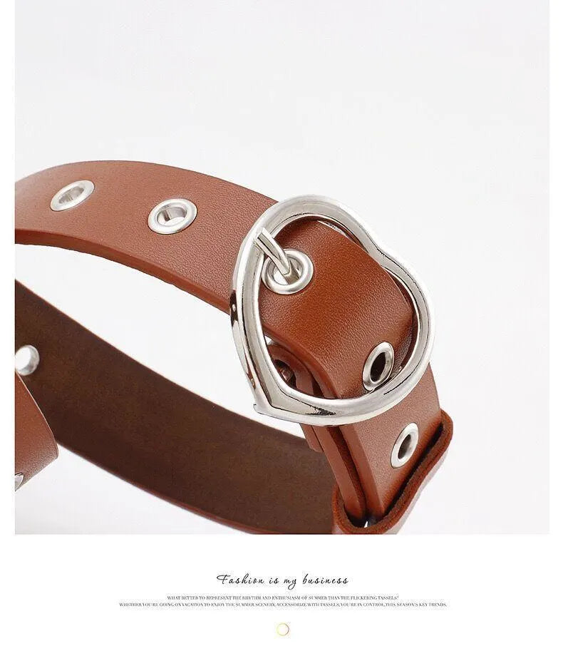 Heart Buckle Belt