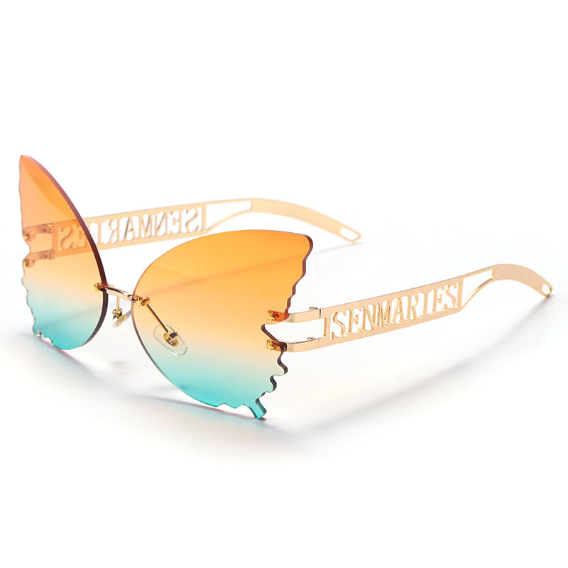 Read My Mind Butterfly Clear Sunglasses