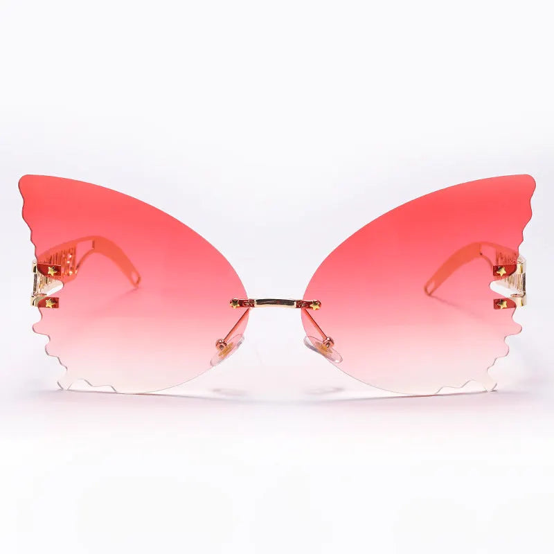 Read My Mind Butterfly Clear Sunglasses