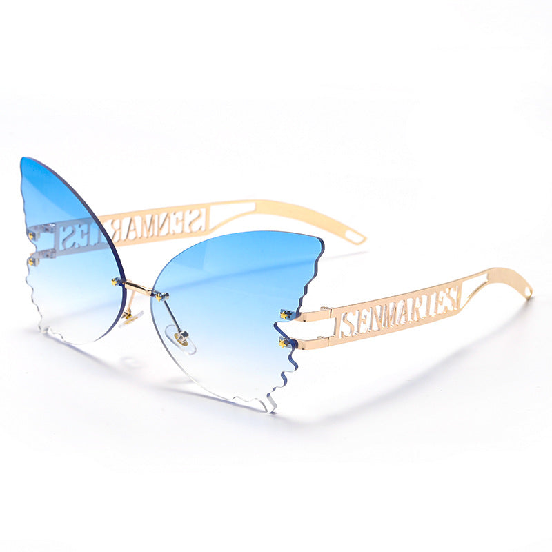 Read My Mind Butterfly Clear Sunglasses