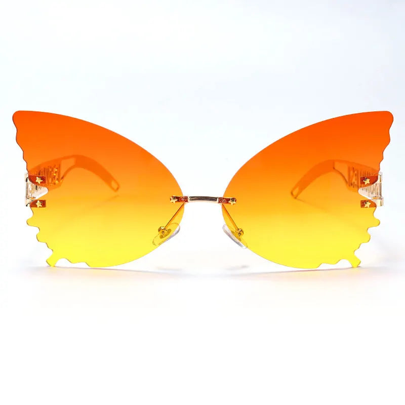 Read My Mind Butterfly Clear Sunglasses