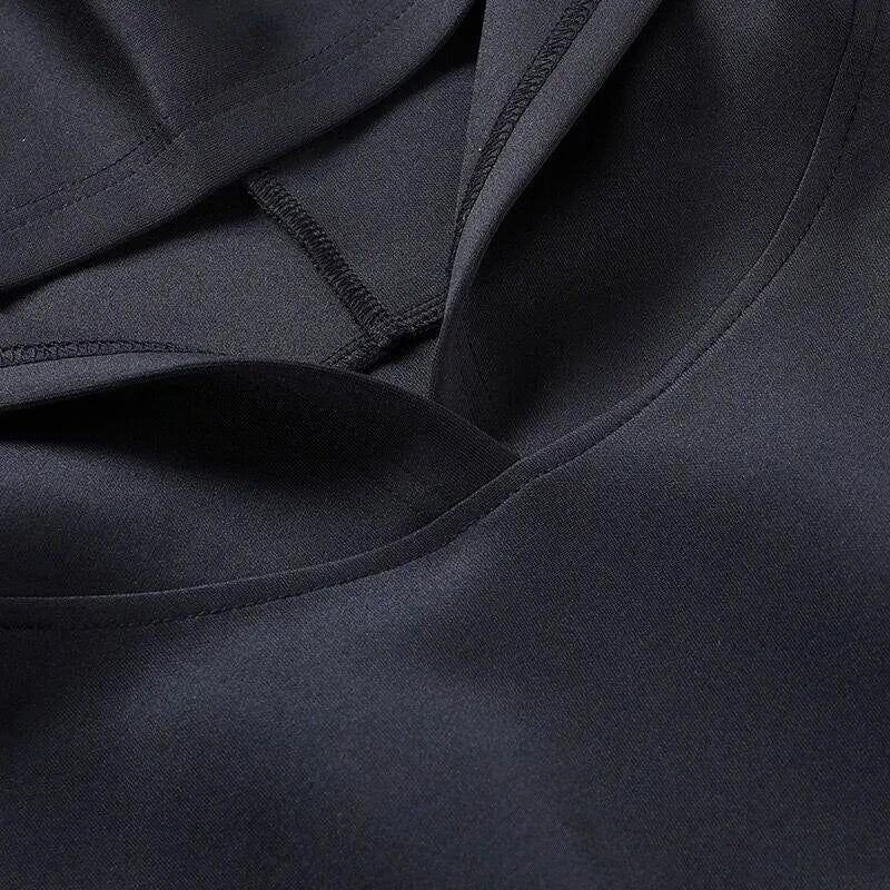 Elastic Waist Hooded Sweater Dress