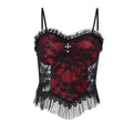 Lace Mesh Camisole Bustier Top