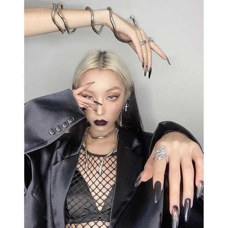 Punk Snake Necklace Bracelet