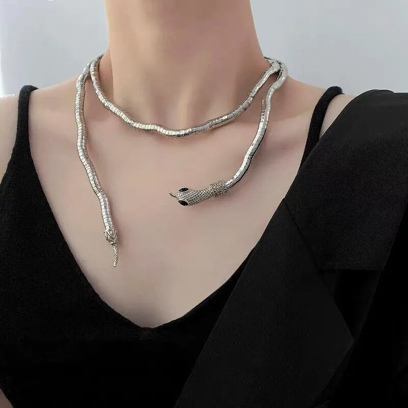 Punk Snake Necklace Bracelet