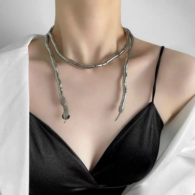 Punk Snake Necklace Bracelet