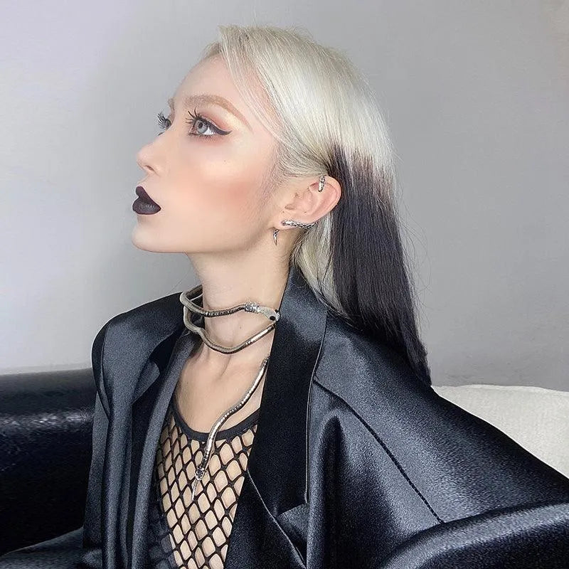 Punk Snake Necklace Bracelet
