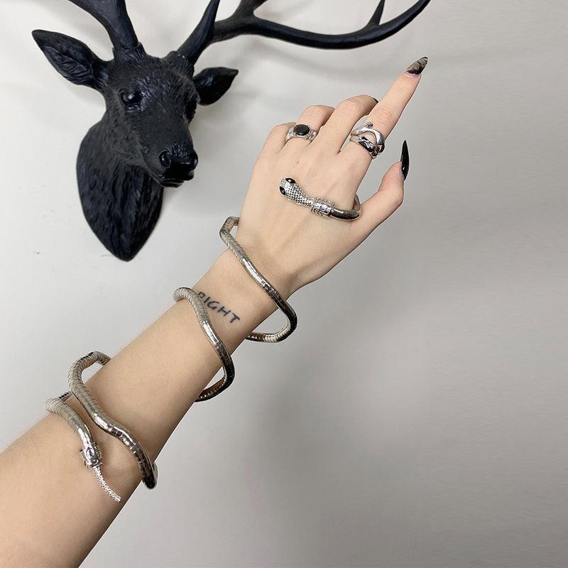 Punk Snake Necklace Bracelet