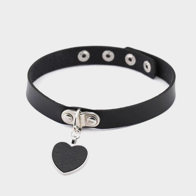 Love Heart Pendant Choker