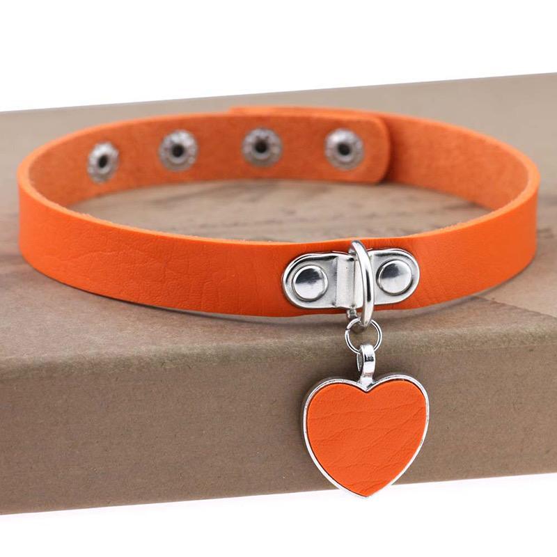 Love Heart Pendant Choker