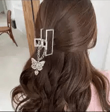 Silver Butterfly Hairpin