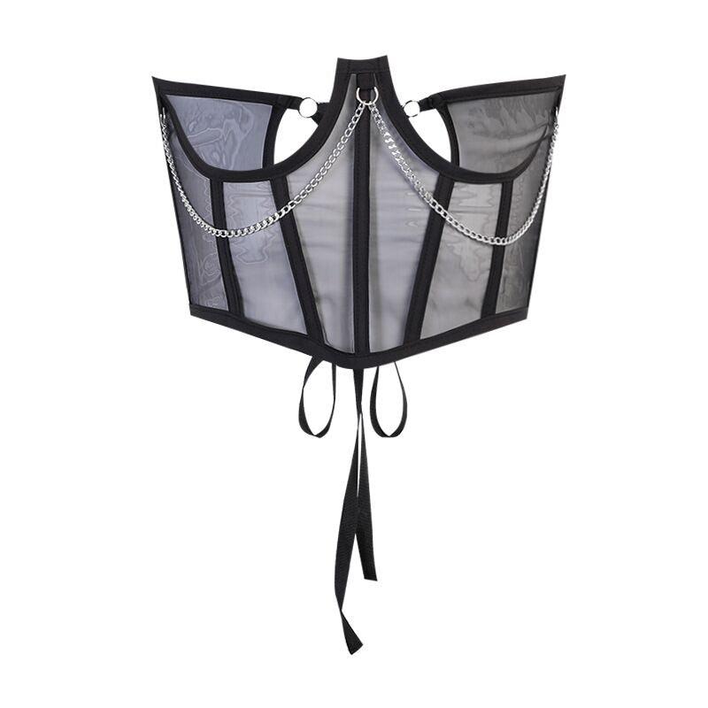 Mesh Waist Corset Top