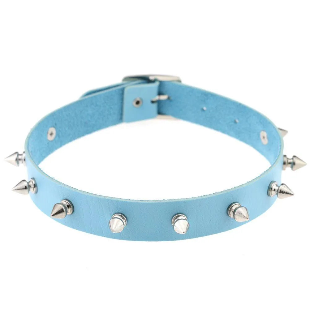 Black Spiked Collar Choker