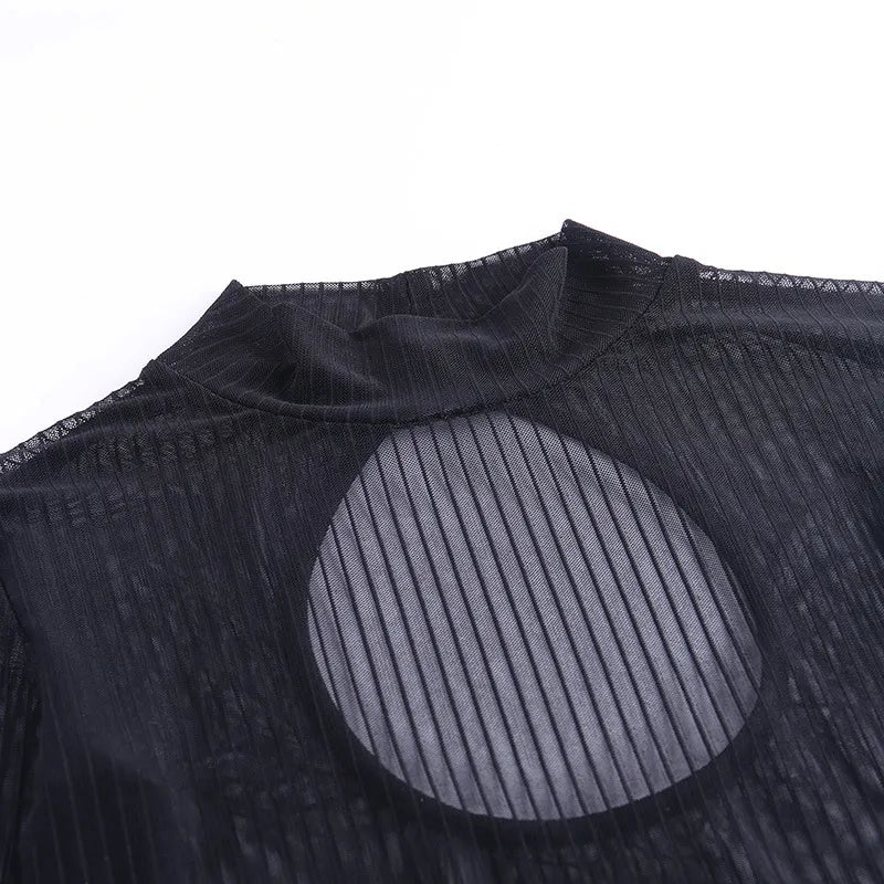 Gothic Back Hollow Trendy Top