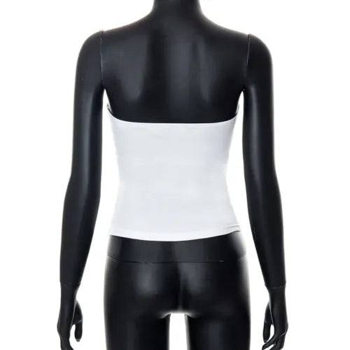 Sleeveless Sheath Strapless Bustier Top