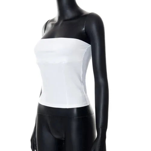 Sleeveless Sheath Strapless Bustier Top