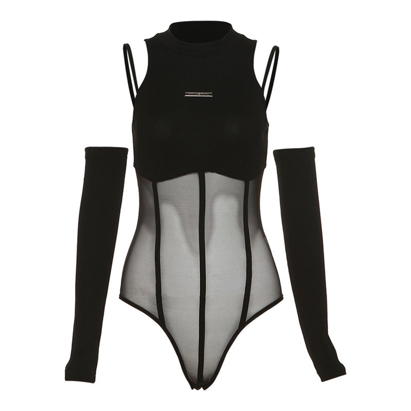 Mesh Hollow Personality Bodysuit