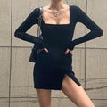 Figure Me Out Velvet Dress