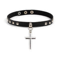 Rivet Cross Choker