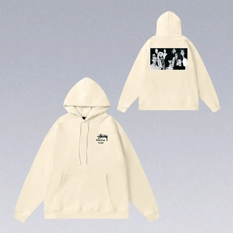 8 Ball Letter Print Hoodie