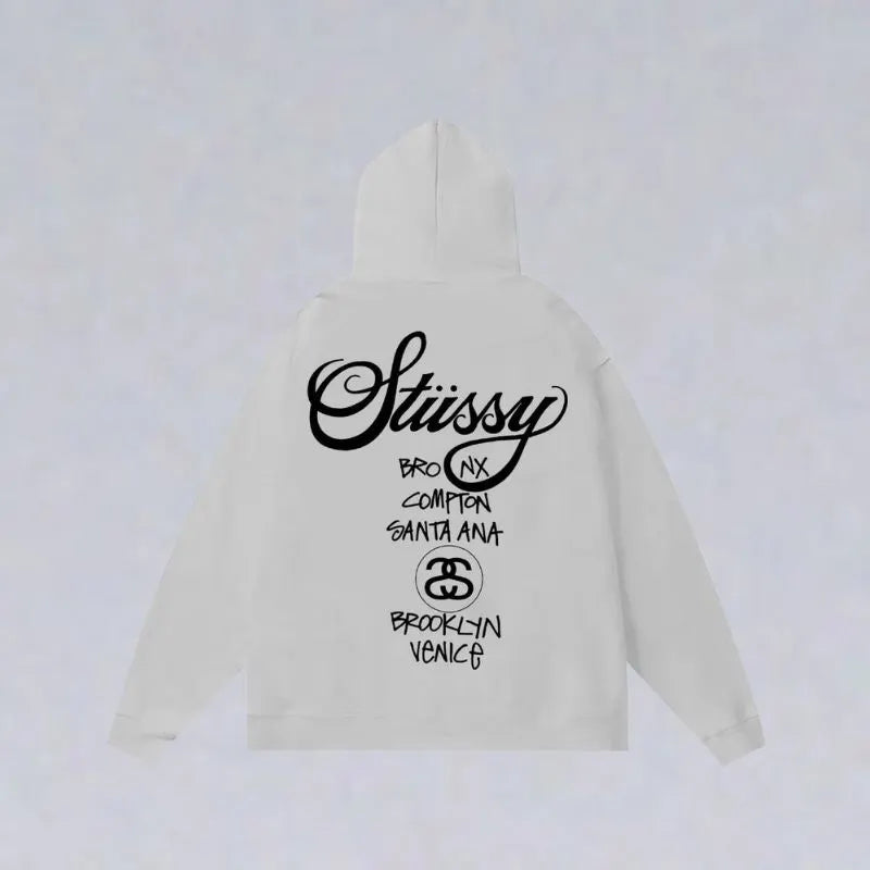 8 Ball Letter Print Hoodie