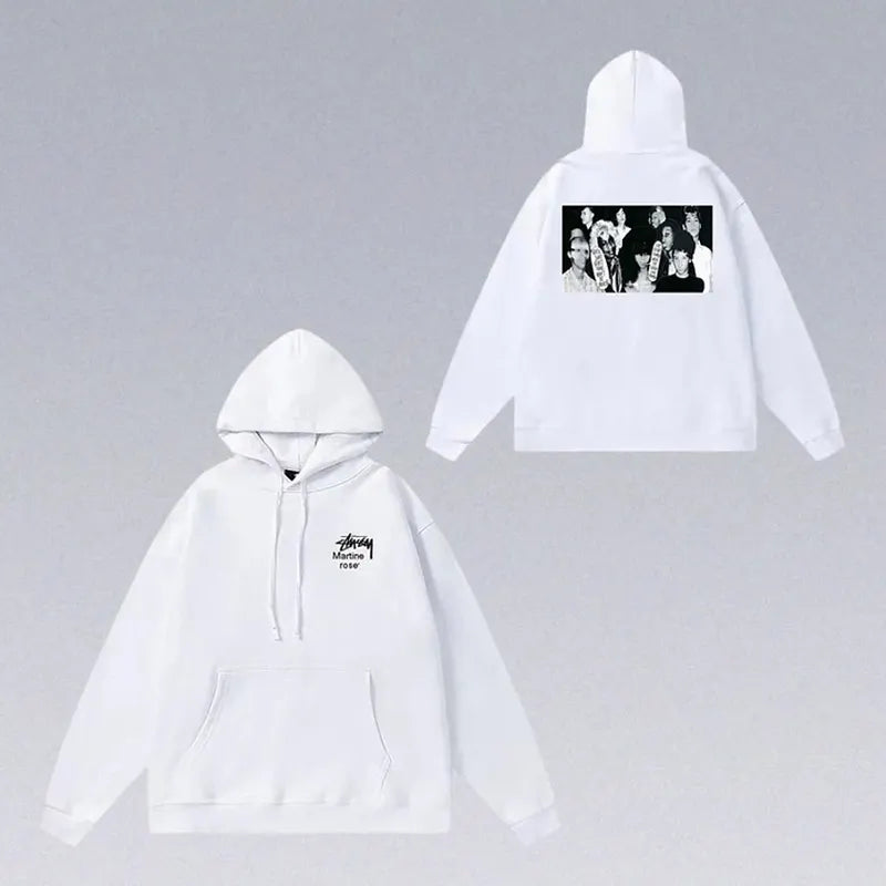 8 Ball Letter Print Hoodie