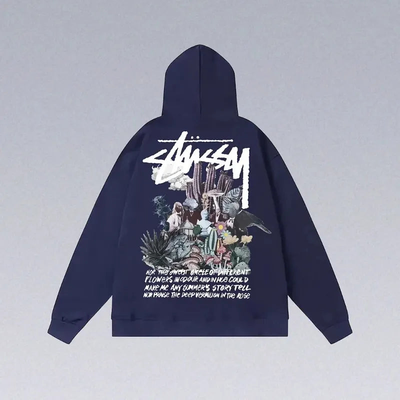 8 Ball Letter Print Hoodie