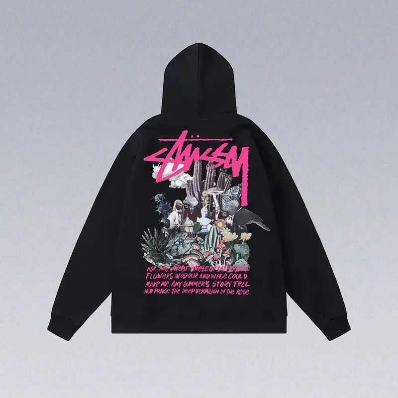 8 Ball Letter Print Hoodie