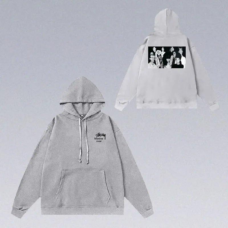 8 Ball Letter Print Hoodie