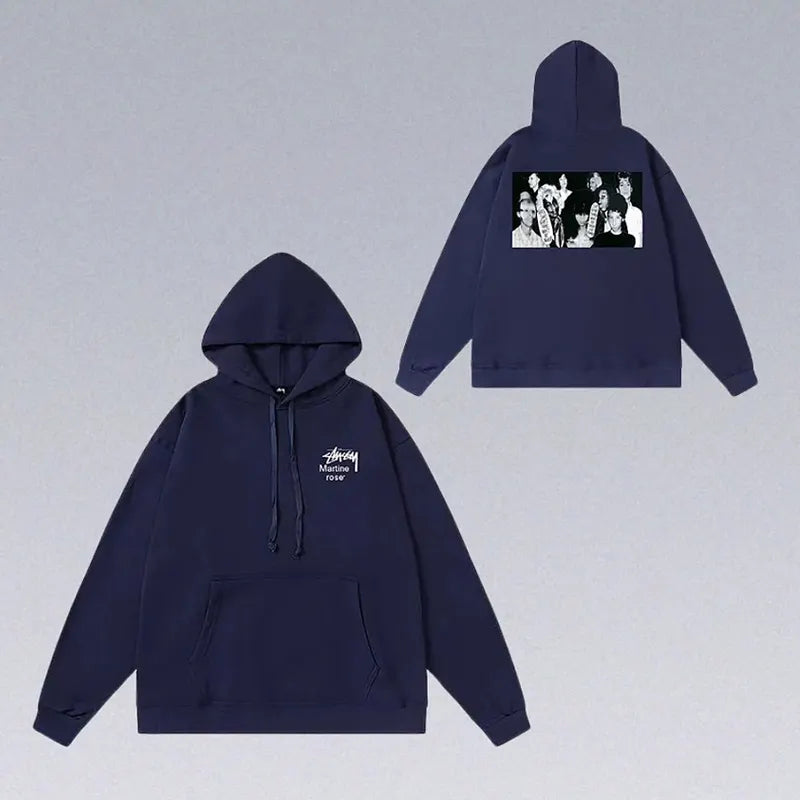 8 Ball Letter Print Hoodie