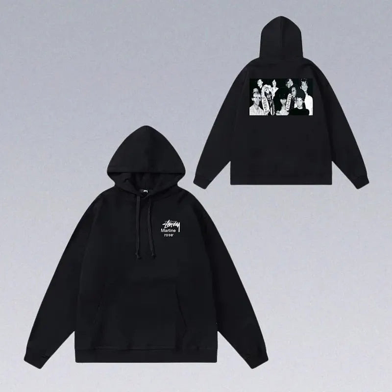8 Ball Letter Print Hoodie
