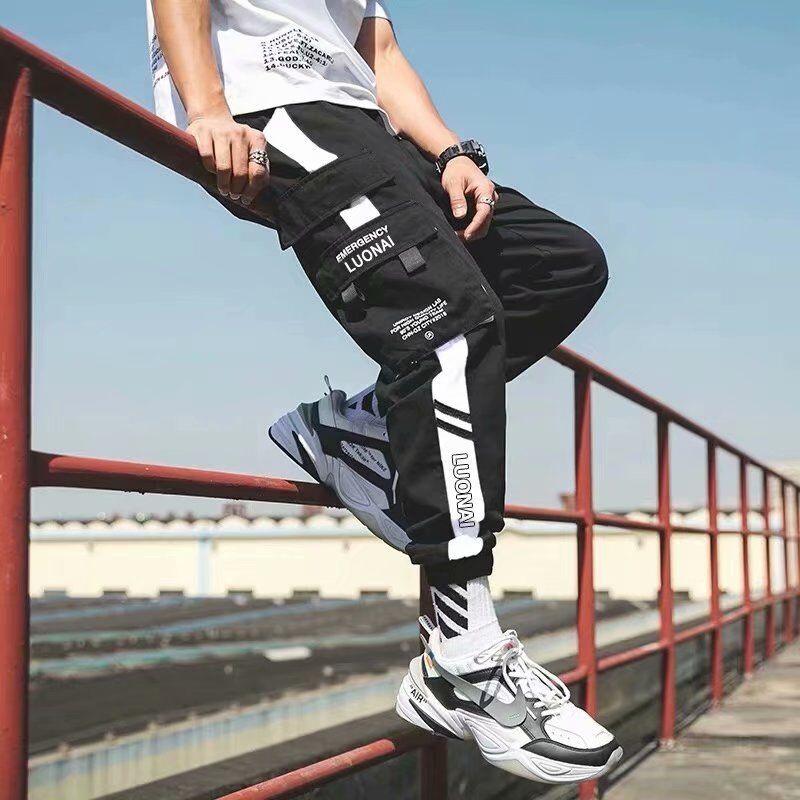 Letter Print Hiphop Pants