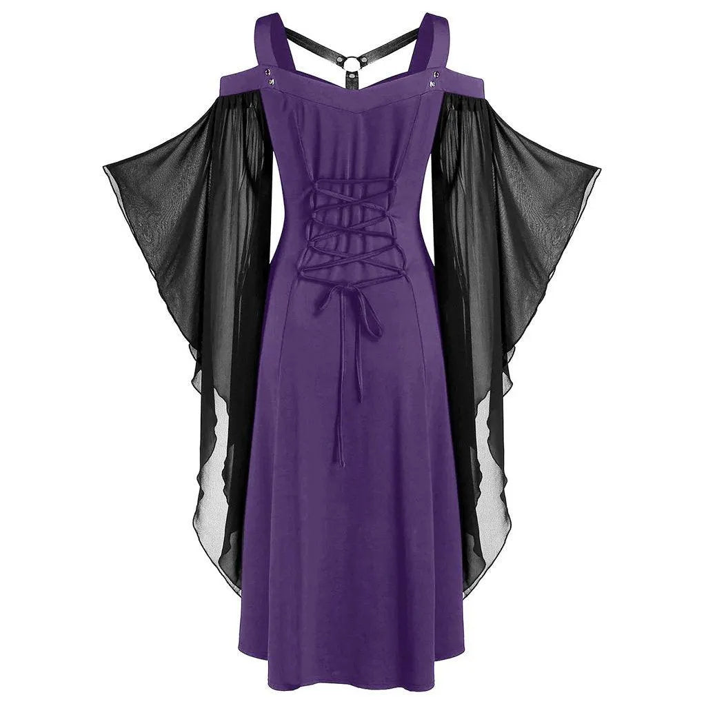 Mesh Stitching Bandage Sling Dress