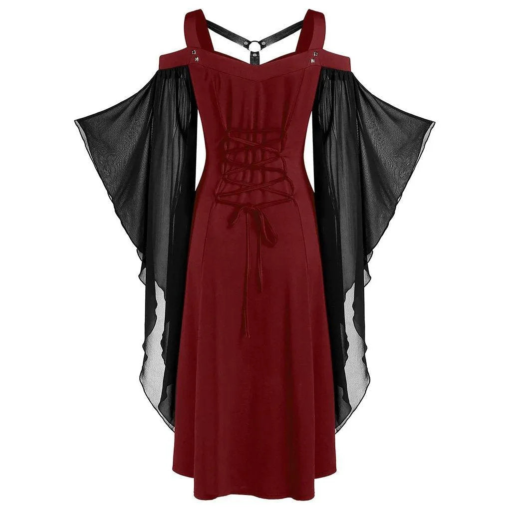 Mesh Stitching Bandage Sling Dress