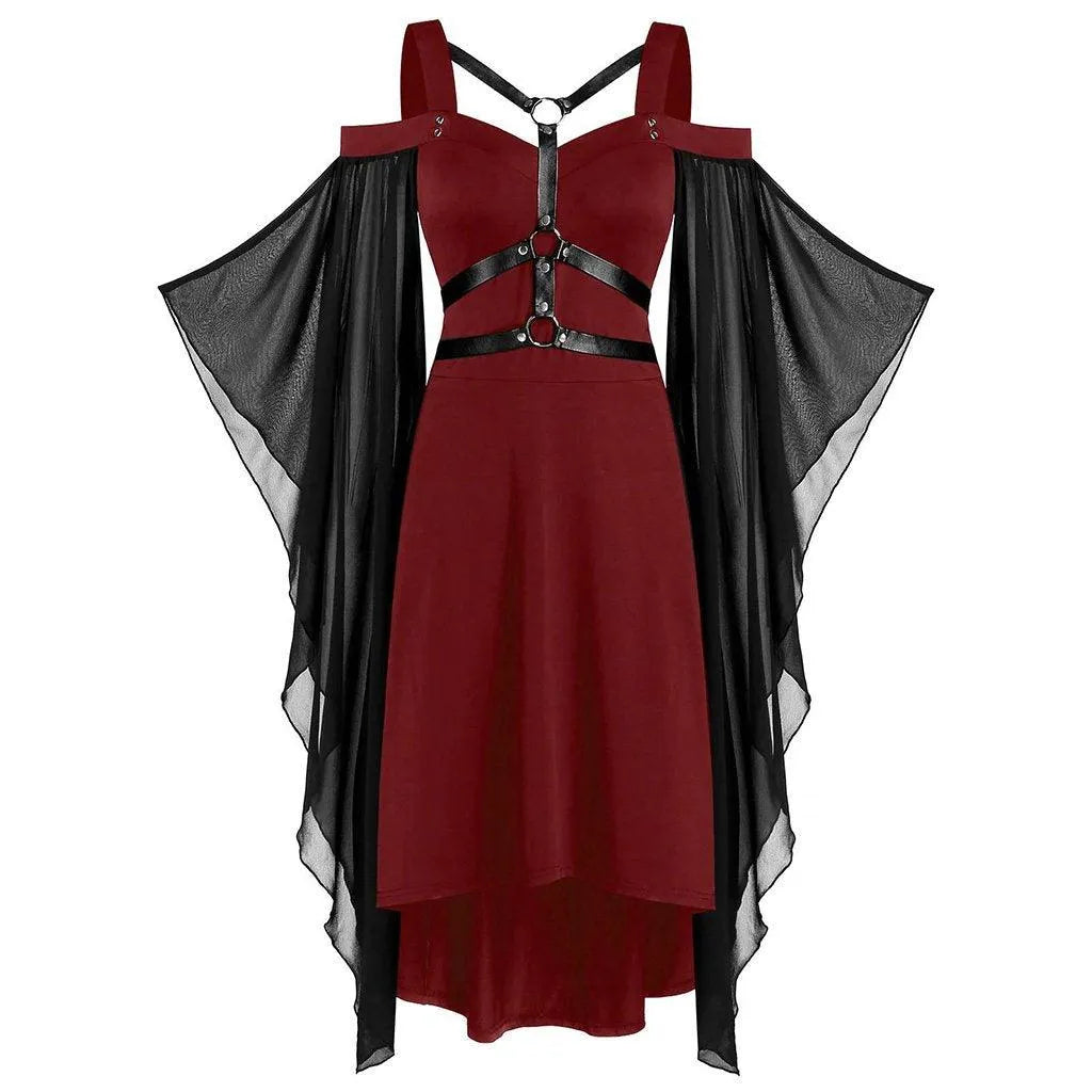 Mesh Stitching Bandage Sling Dress