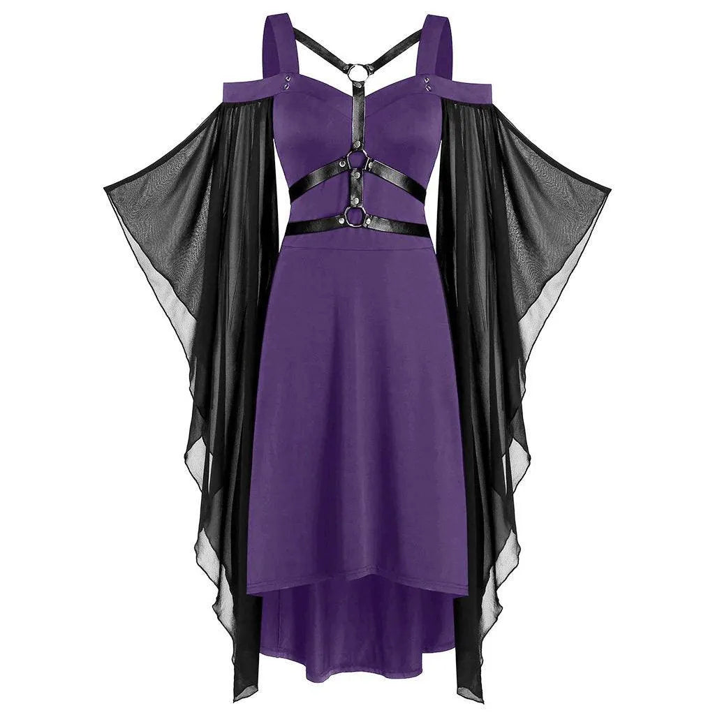 Mesh Stitching Bandage Sling Dress