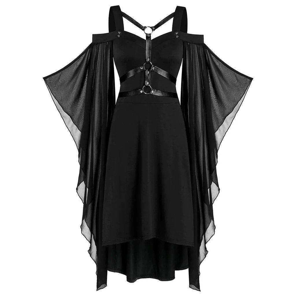 Mesh Stitching Bandage Sling Dress
