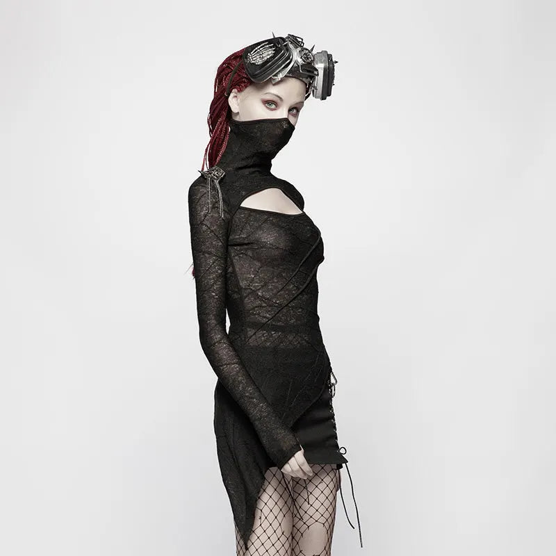 Slim Mesh Punk Translucent T-shirt