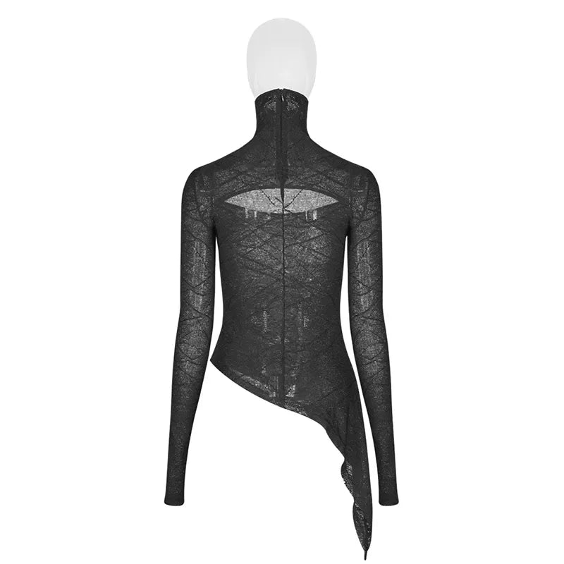 Slim Mesh Punk Translucent T-shirt