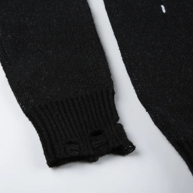 Dark Wind Casual Wool Knit Sweater