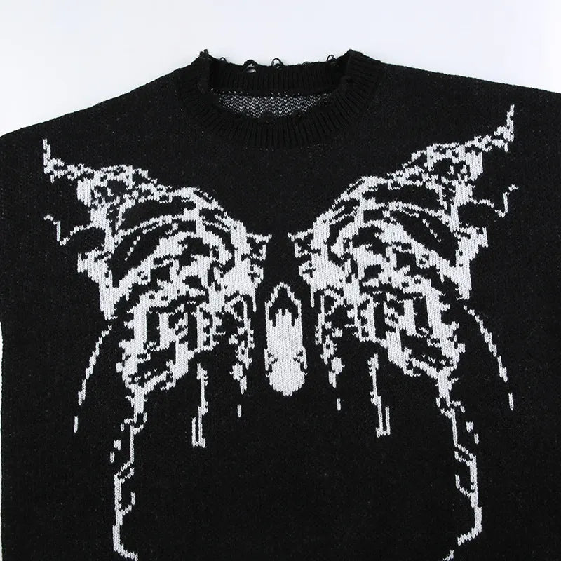 Dark Wind Casual Wool Knit Sweater