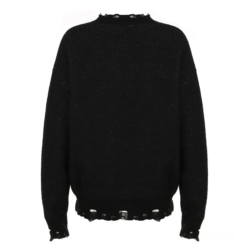 Dark Wind Casual Wool Knit Sweater
