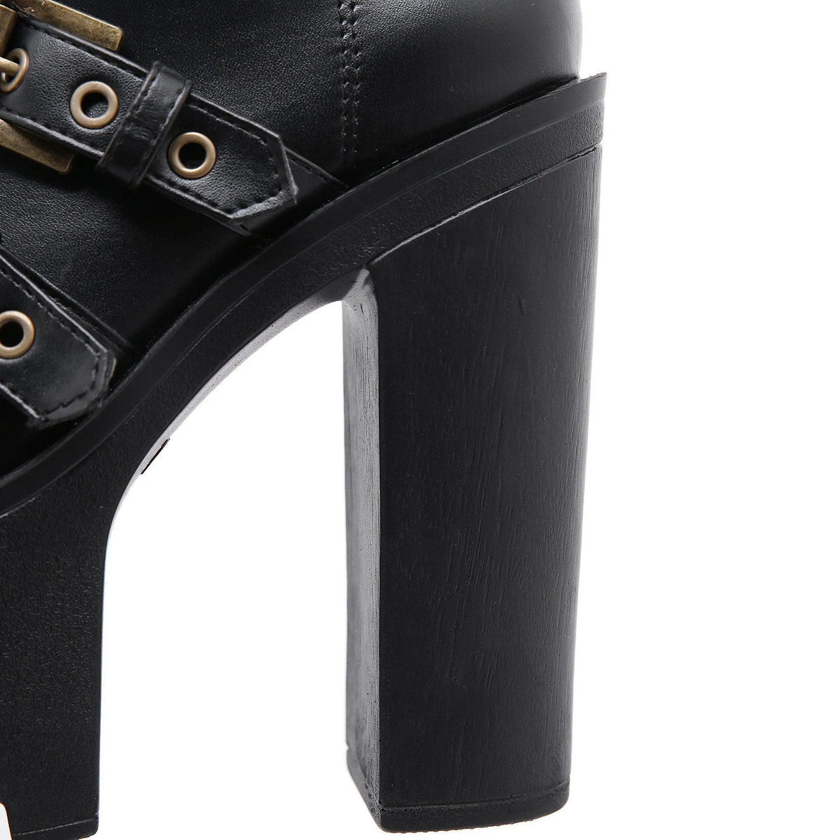 Platform Buckle Boots
