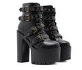 Platform Buckle Boots